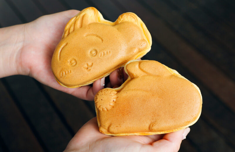 「うさぎ」のちいかわ焼き。背面も再現。