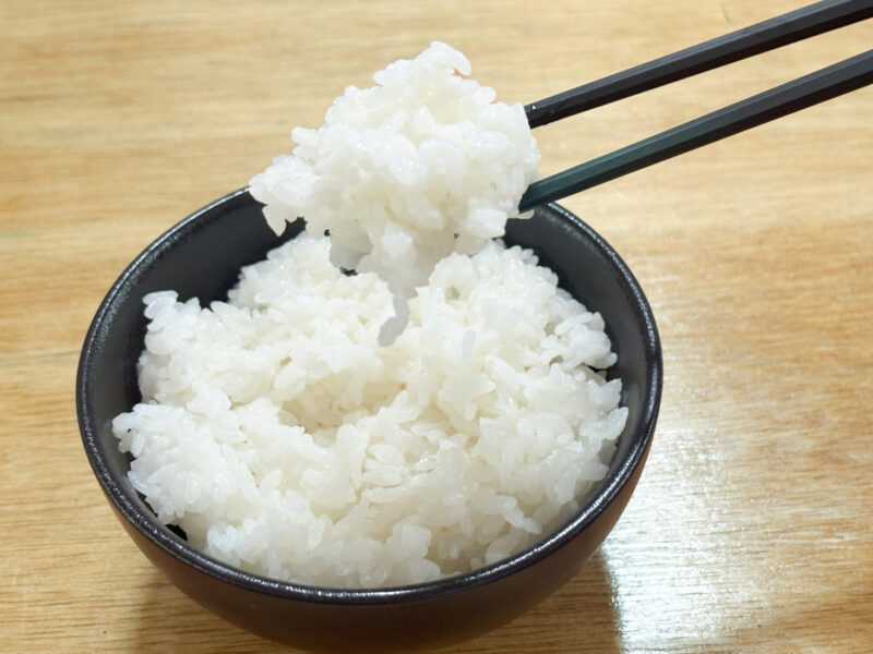 おかずいらずで、いくらでもごはんを食べられそうなくらい、ふっくらおいしく炊けています