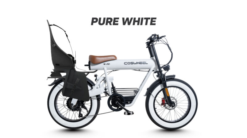 ついにファッショナブルなチャイルドシート付き電動アシスト自転車「COSWEEL MIRAI COMFORT＋」が誕生