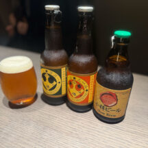 小樽の地ビールを3種類のほか、おたるワインも完備