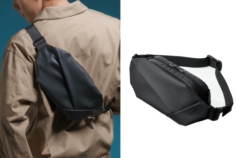 秒で容量倍にトランスフォームするHWHアジャスタブルボディバッグが新登場！