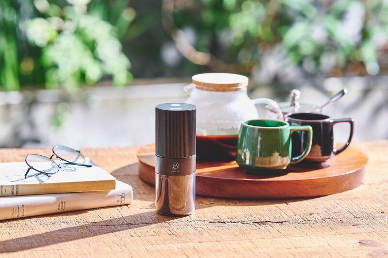 均質な粒度、粒子形状がドリップに最適な粉に仕上がるので、豆の風味を失わないポータブルコーヒーグラインダーC351