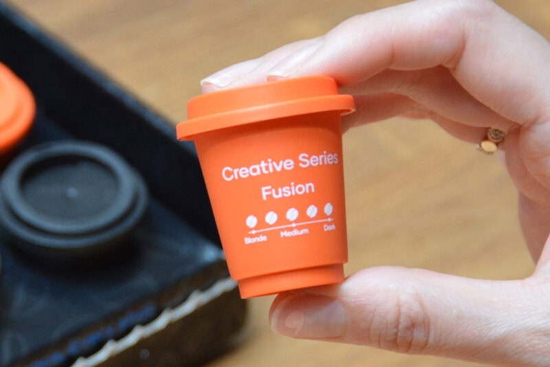 深煎りで力強い味わいでミルクや果物との相性の良さが特徴のFusionクリエイティブシリーズ