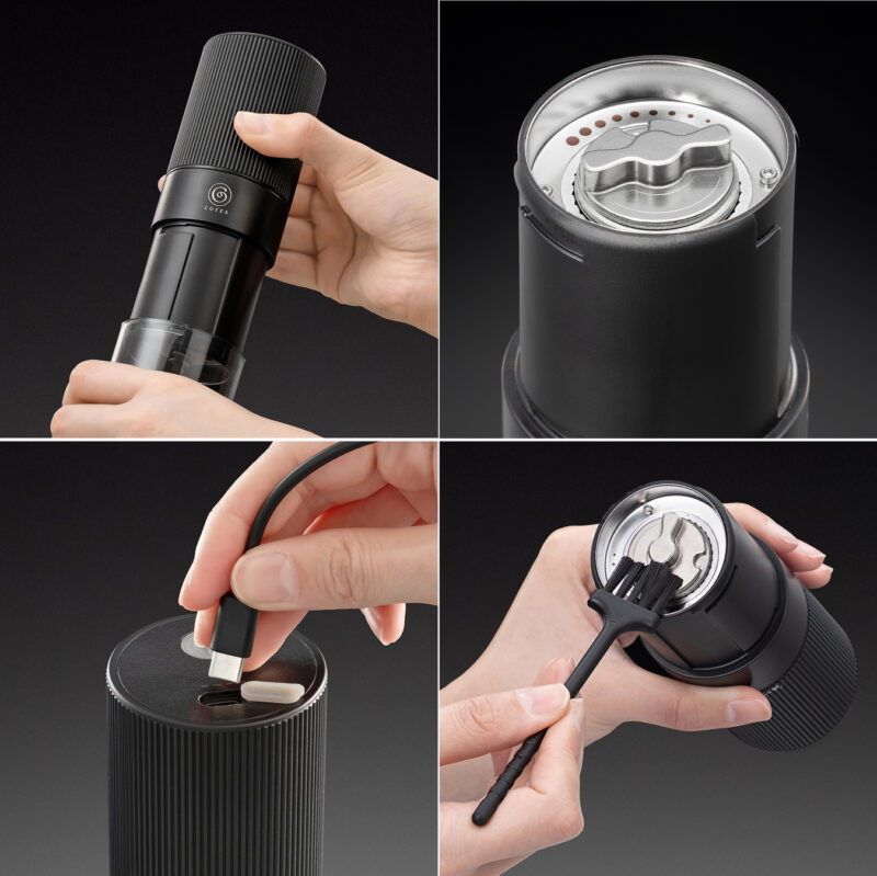 USB TYPE-Cによる充電式で、約3時間のフル充電で連続約20~30回の使用が可能