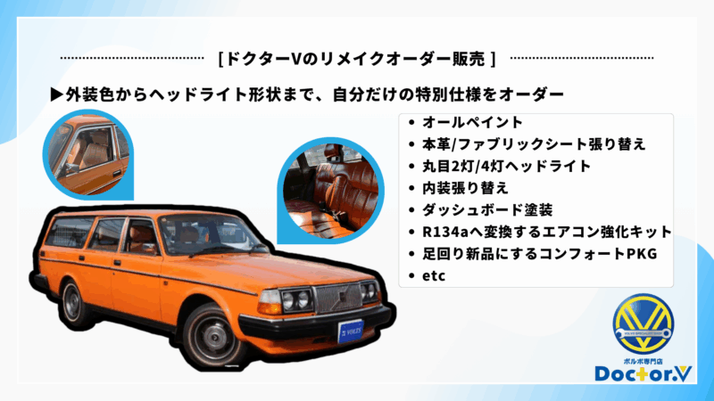 新車で乗れるビンテージカー? 実現クラシックボルボ専門店が提案するリメイクオーダー