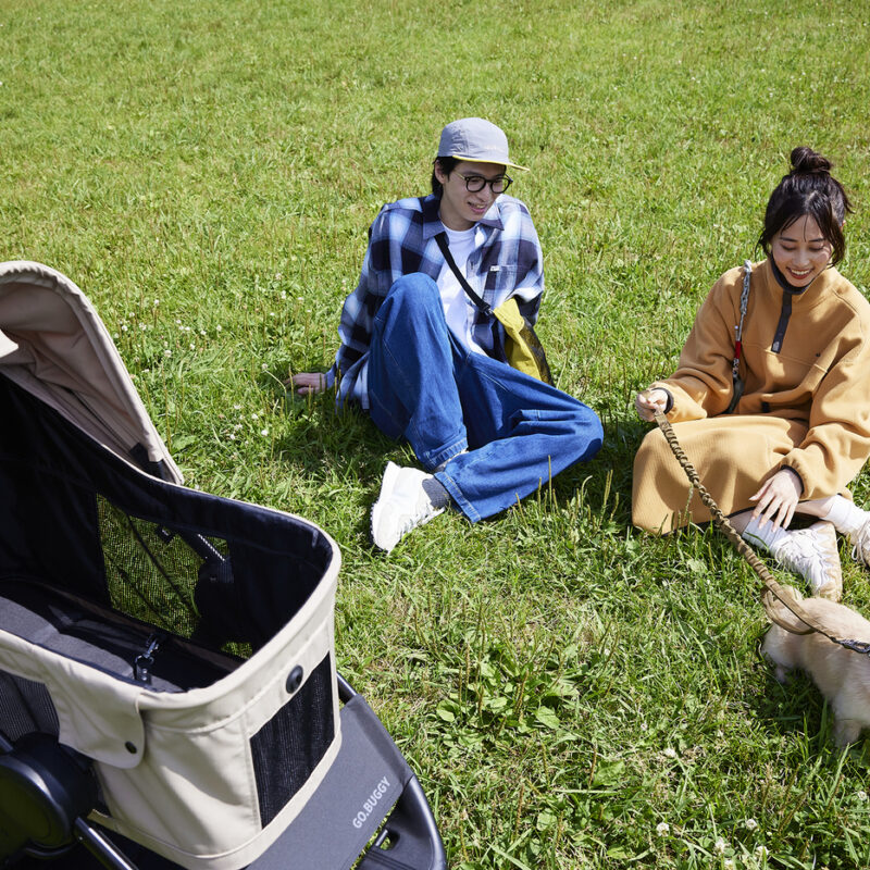 どこへでも愛犬と一緒！お散歩が苦手なワンちゃんだってアウトドアでも連れていける3輪ペットバギー「GO.BUGGYDog」シリーズが発売！