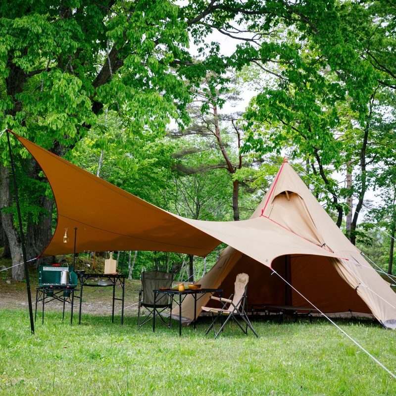 「2択で選ぶキャンプギア」どっちのタープが優秀？“ポリエステル＆ナイロン素材”or“TC素材”