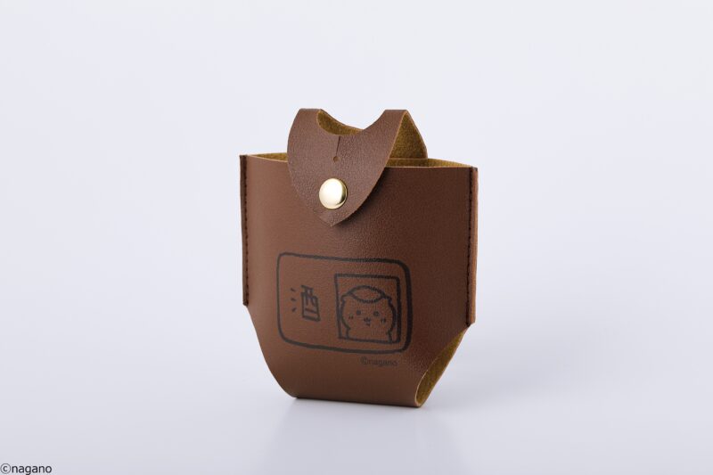 「くりまんじゅうのスキットルセット」のスキットル専用ケース(表)