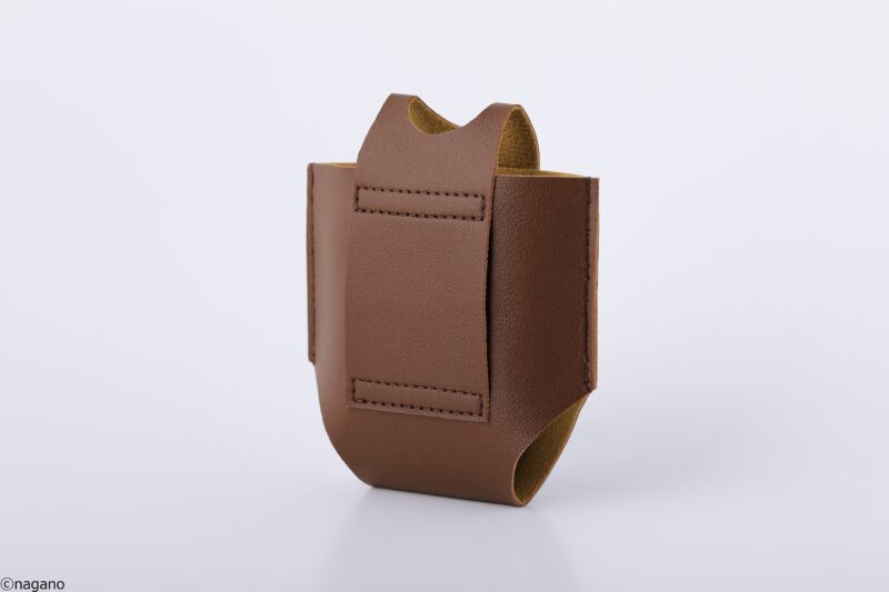 「くりまんじゅうのスキットルセット」のスキットル専用ケース(裏)