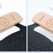 「くりまんじゅうのアウトドア鉄板皿」のハンドル部分