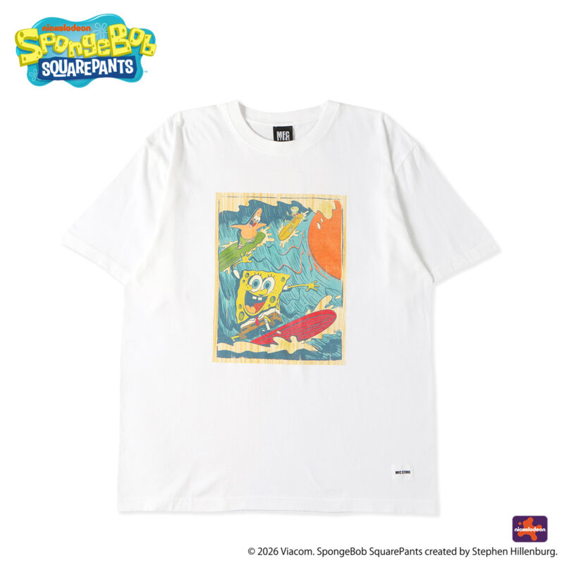 SpongeBob ×MFC STORE BIG WAVE SURFING S/S TEE(FRONT)