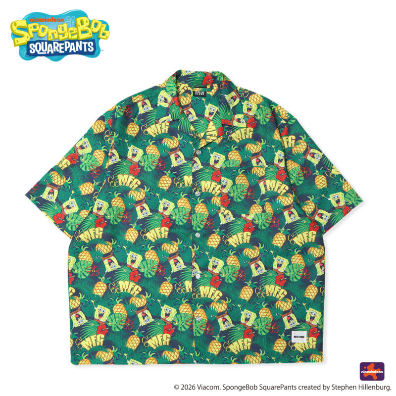 SpongeBob x MFC STORE S/S SHIRT(GREEN)