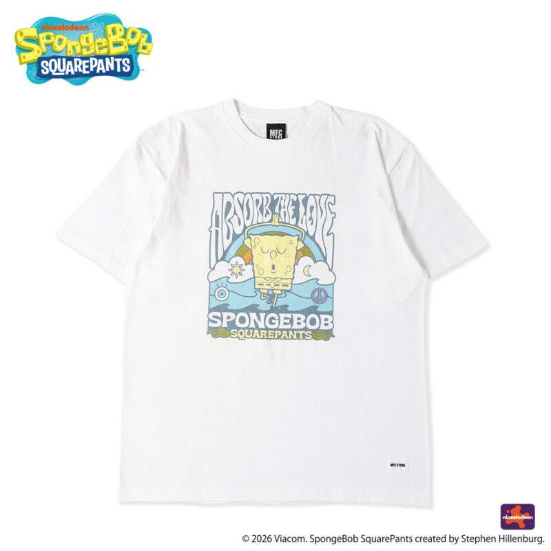 SpongeBob ×MFC STORE ABSORB THE LOVE S/S TEE(FRONT)