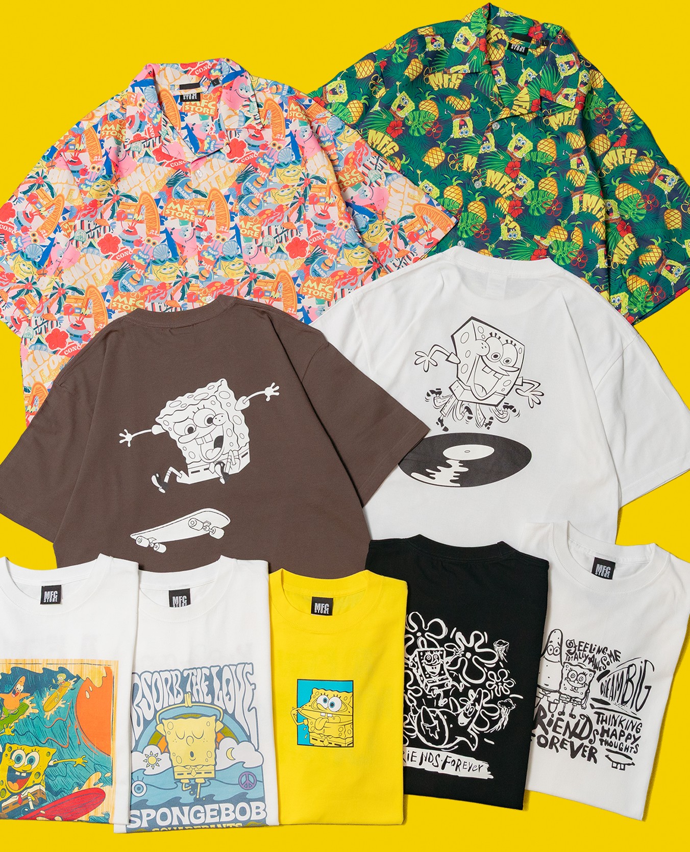 MFCSTORE」が、世界中で愛されるアメリカの人気アニメ「スポンジ・ボブ